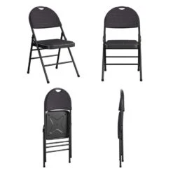 Cosco Black Fabric XL Folding Chair 4 Pk -Oolys Shop 01a04516 5c6c 4916 9dbf 73a424ac44e0