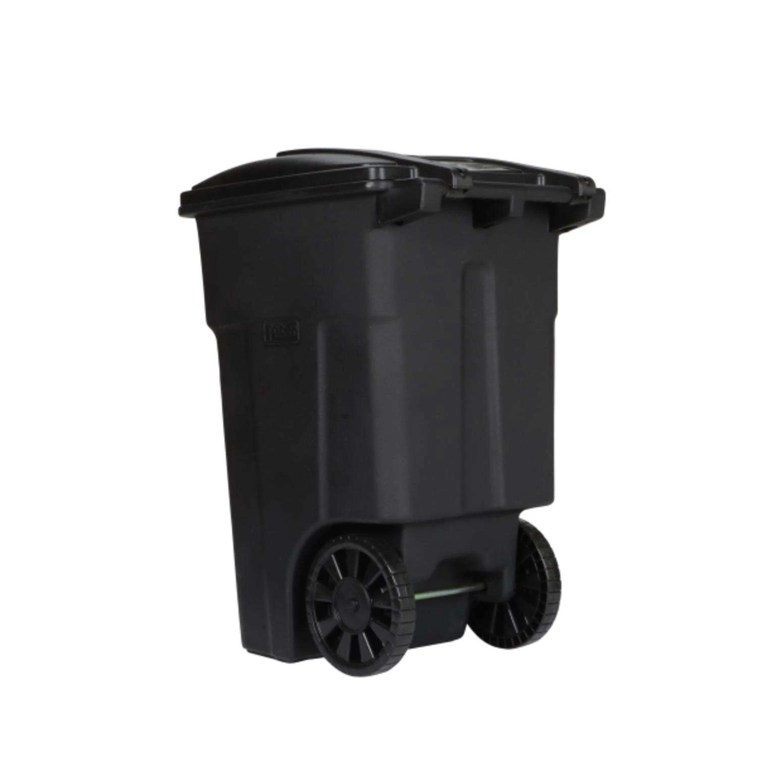 Toter 48 Gal Black Polyethylene Wheeled Garbage Can Lid Included 3 Toter 48 Gal Black Polyethylene Wheeled Garbage Can Lid Included - Image 3