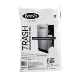 BestAir 10 Gal Compactor Bags Flat Top 8 Pk