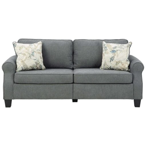 Signature Design By Ashley Alessio Charcoal Fabric Contemporary Sofa -Oolys Shop 0599f513 6323 4d92 8437 caf921059013