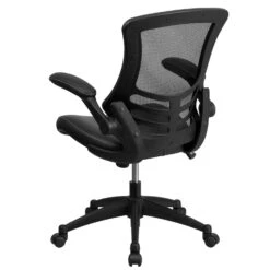 Flash Furniture Black Leather Task Chair -Oolys Shop 07dacc17 a103 4957 824d 17d7eabbae73
