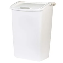 Rubbermaid 11.25 Gal White Plastic Swing Out Wastebasket