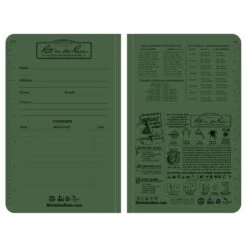 Rite In The Rain 4.62 In. W X 7.25 In. L Side Perfect Bound Green All-Weather Notebook -Oolys Shop 0c44297c aee9 4d4f 90ab 107dab588c56