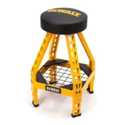 DeWalt Black Vinyl / Foam Swivel Barstool