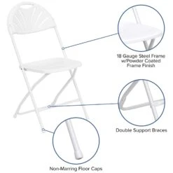 Flash Furniture Hercules White Plastic Contemporary Folding Chair 2 Pk -Oolys Shop 16762415 3c68 4fc8 b8d6 df55bc4739d7