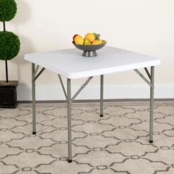 Flash Furniture Contemporary 34.25 In. W X 34.25 In. L Square Folding Table -Oolys Shop 190c4f00 344b 4625 8aeb 479f85993f42