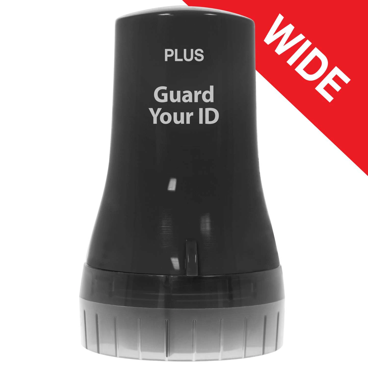 PLUS Guard Your ID 3.25 In. H X 1.8 In. W Round Black Identity Protection Roller 1 Pk 1 PLUS Guard Your ID 3.25 In. H X 1.8 In. W Round Black Identity Protection Roller 1 Pk