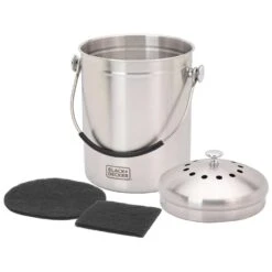 Black & Decker Black+Decker 166 Oz Silver Stainless Steel Compost Keeper 13 Black & Decker Black+Decker 166 Oz Silver Stainless Steel Compost Keeper -Oolys Shop 2172bbfd f650 4732 8cb3 5def62a09120
