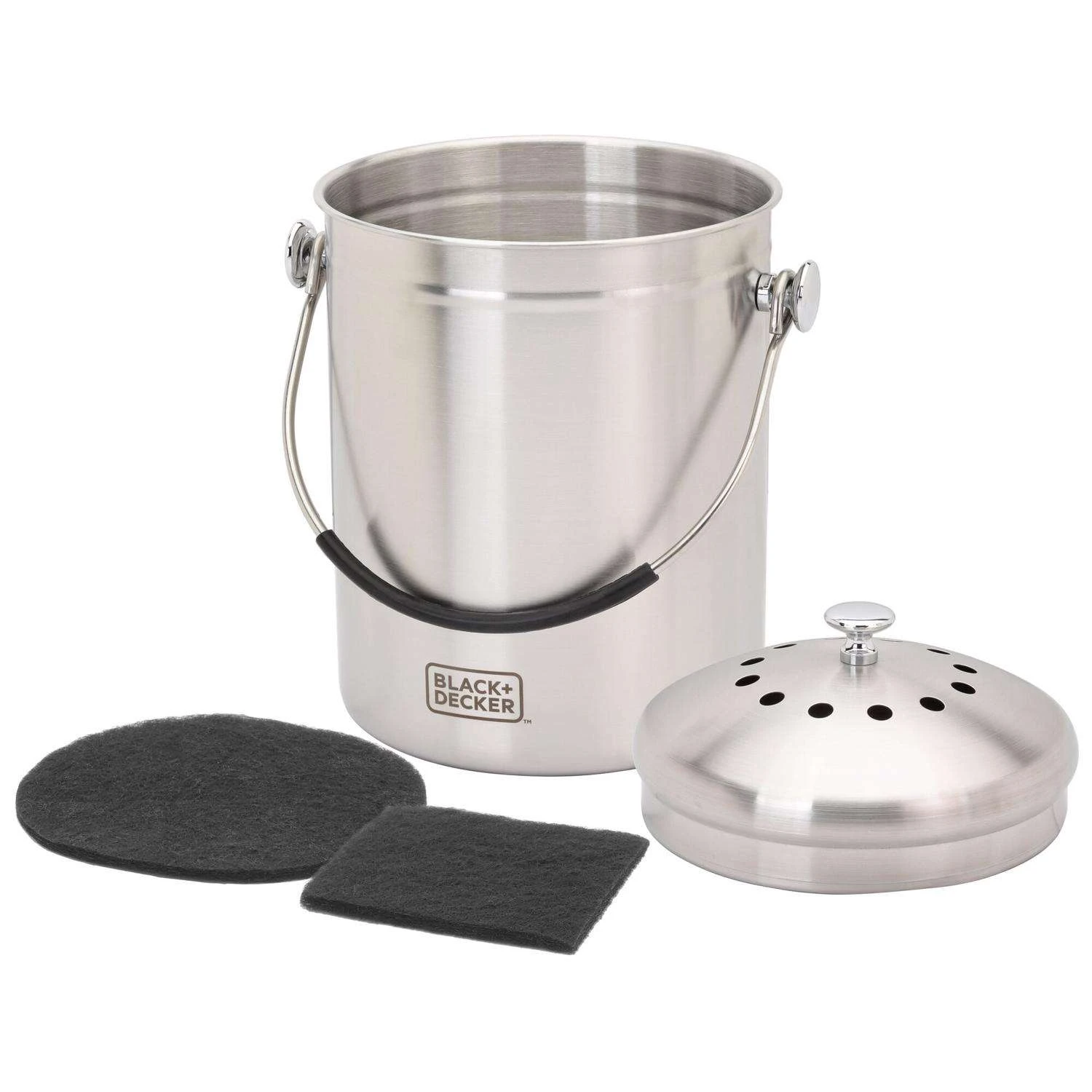 Black & Decker Black+Decker 166 Oz Silver Stainless Steel Compost Keeper 6 Black & Decker Black+Decker 166 Oz Silver Stainless Steel Compost Keeper - Image 6