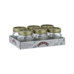 Kilner Regular Mouth Canning Jar 8.5 Oz 6 Pk