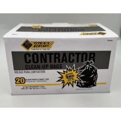 Steel Grip 42 Gal Contractor Bags Twist Tie 20 Pk 3 Mil