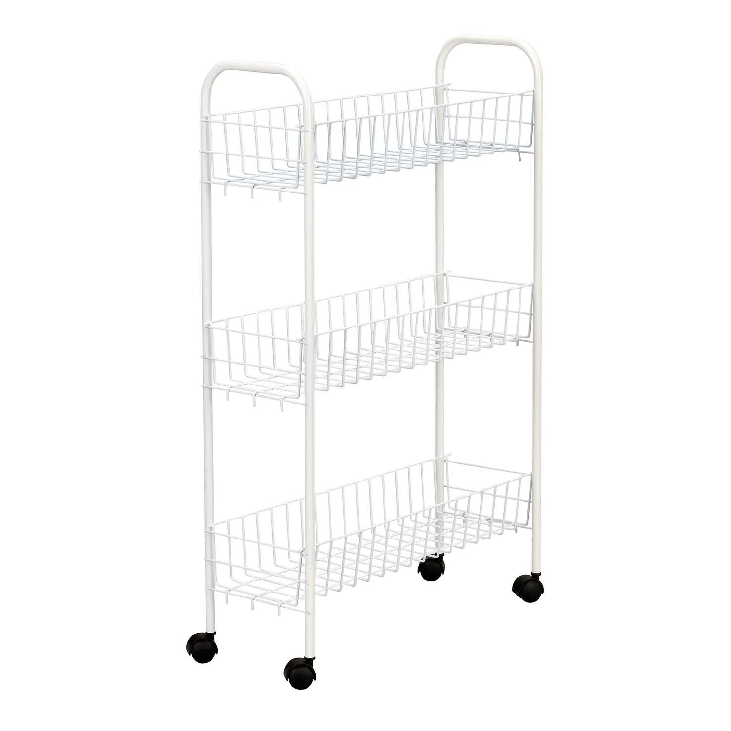 Household Essentials Slimline 30 In. H X 19.5 In. W X 7 In. D Metal 3-Shelf 3 Shelf Laundry Rack 1 Household Essentials Slimline 30 In. H X 19.5 In. W X 7 In. D Metal 3-Shelf 3 Shelf Laundry Rack
