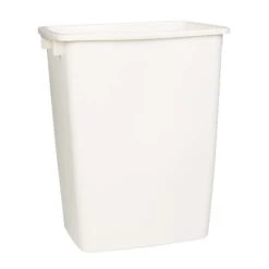Rubbermaid 9 Gal Bisque Plastic Open Top Trash Can