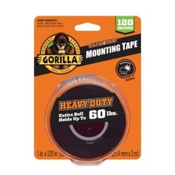 Gorilla Double Sided 1 In. W X 120 In. L Mounting Tape Black