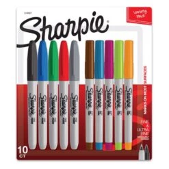 Sharpie Assorted Ultra Fine And Fine Tips Permanent Marker 10 Pk