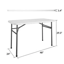 Cosco Casual 24.05 In. W X 48 In. L Rectangular Folding Table -Oolys Shop 29b1d52e e9ec 4467 b86d 5c7ae97597f4