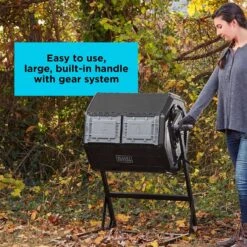 Black & Decker Black+Decker 40 Gal Black Plastic/Steel Tumbling Composter Lid Included 12 Black & Decker Black+Decker 40 Gal Black Plastic/Steel Tumbling Composter Lid Included -Oolys Shop 29c9245c 1a9b 4803 8bb1 ef87313ca766