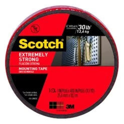 Scotch Double Sided 1 In. W X 400 In. L Mounting Tape Black