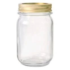 Anchor Hocking Regular Mouth Canning Jar 1 Pt 12 Pk