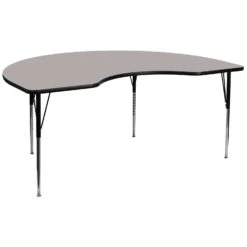 Flash Furniture Contemporary 48 In. W X 96 In. L Kidney Activity Table