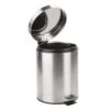 IDesign 5 L Silver Stainless Steel Step-on Wastebasket
