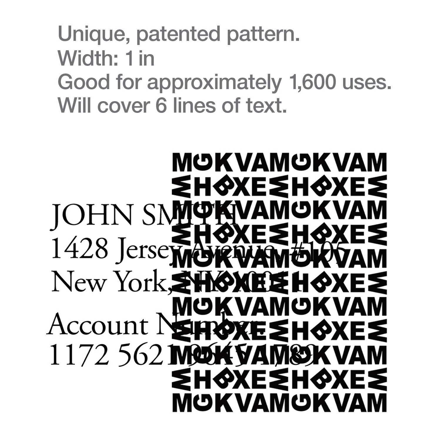 PLUS Guard Your ID 3.25 In. H X 1.8 In. W Round Black Identity Protection Roller 1 Pk 6 PLUS Guard Your ID 3.25 In. H X 1.8 In. W Round Black Identity Protection Roller 1 Pk - Image 6