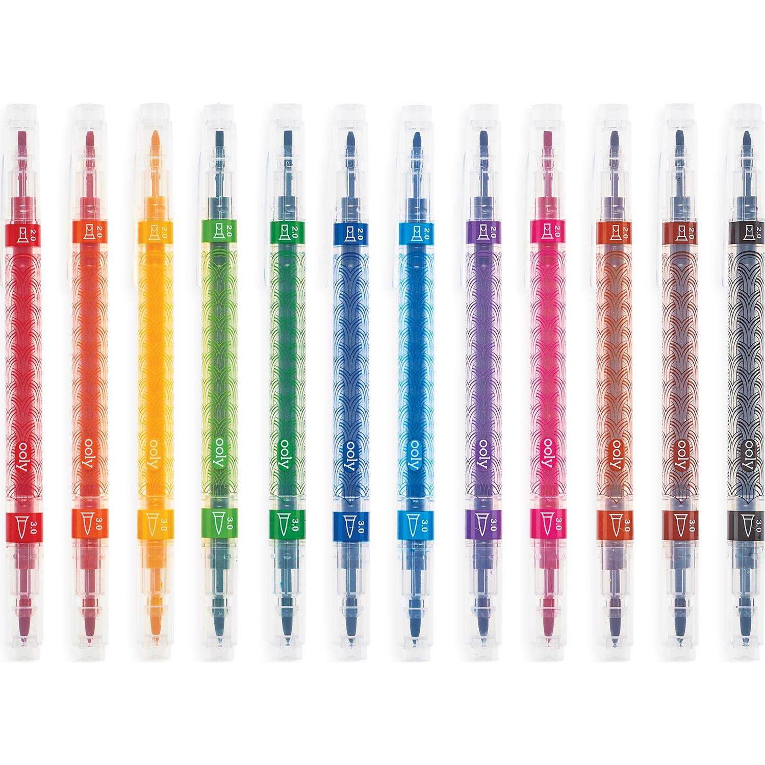 OOLY Calligraphy Duo Assorted Brush And Chisel Tip Markers 12 Pk 1 OOLY Calligraphy Duo Assorted Brush And Chisel Tip Markers 12 Pk