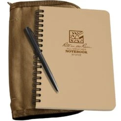 Rite In The Rain 5-5/8 In. W X 7 In. L Wire-O Tan All-Weather Notebook Kit