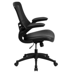 Flash Furniture Black Leather Task Chair -Oolys Shop 3f7986ee 7604 4186 b264 4220c4ce472d