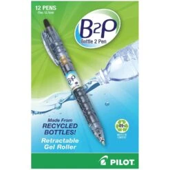 Pilot Black Retractable Gel Pen 12 Pk