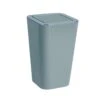 Wenko Candy 1.6 Gal Gray Plastic Swing Cover Wastebasket
