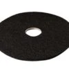3M Scotch-Brite 20 In. D Non-Woven Natural/Polyester Fiber Floor Pad Black