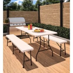 Cosco White Plastic Casual Folding Bench 1 Pk -Oolys Shop 48b3a96c 6db7 4f9f 8ce7 7910dbaf1ca3