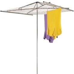 Household Essentials 72 In. H X 72 In. W X 62 In. D Steel Clothes Drying Rack
