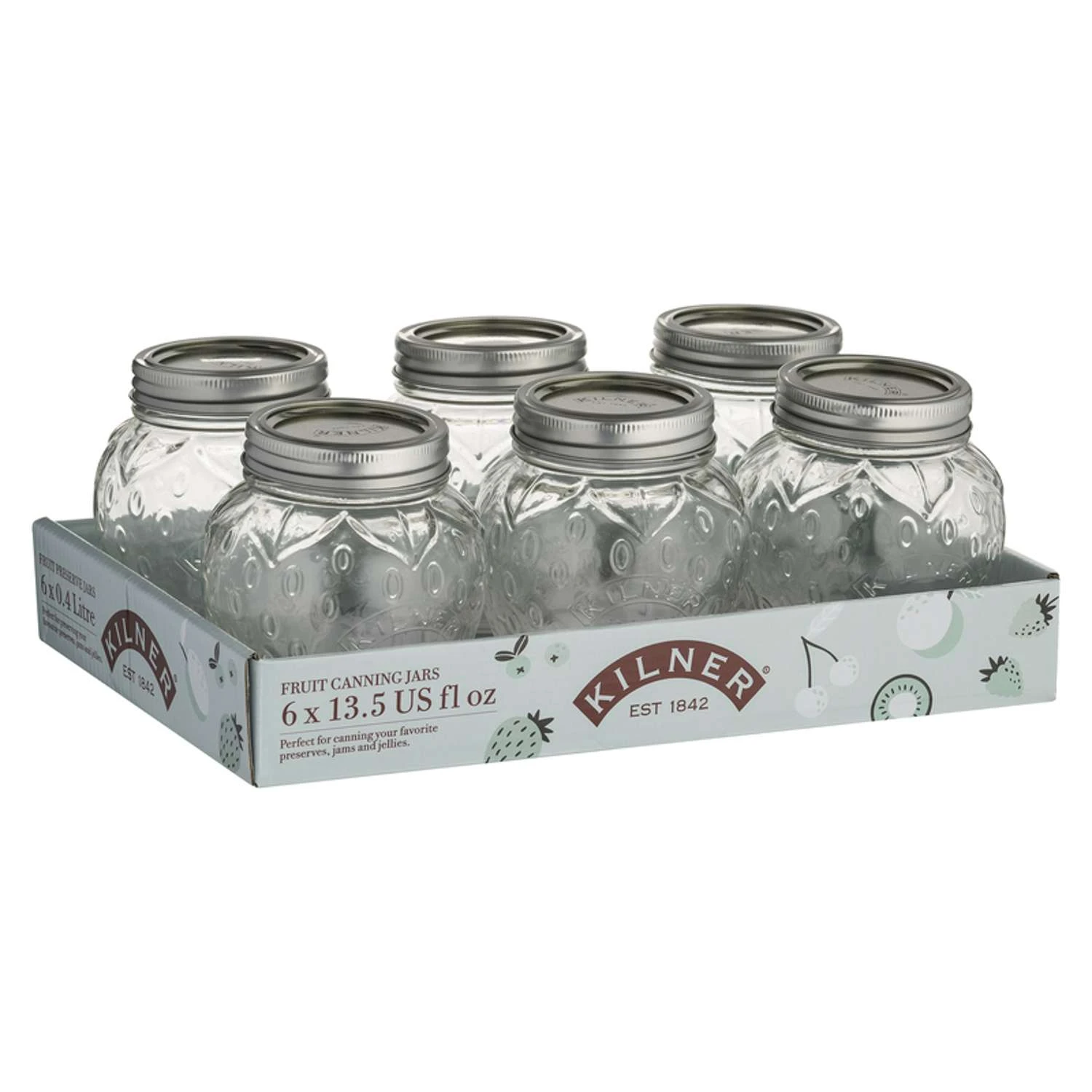 Kilner Regular Mouth Canning Jar 13.5 Oz 6 Pk 1 Kilner Regular Mouth Canning Jar 13.5 Oz 6 Pk