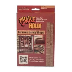 Quake Hold Nylon Self Adhesive Furniture Strap Oak Assorted 1 In. W X 15 In. L 1 Pk