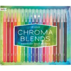 OOLY Chroma Blends Assorted Brush Watercolor Marker 18 Pk