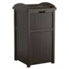 Suncast Trash Hideaway 30 Gal Java Resin Garbage Can Lid Included