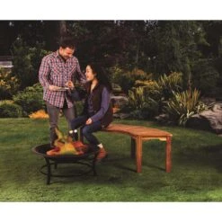Garden Fire Pit Brown Wood Classic Bench 1 Each -Oolys Shop 4ffff971 14f0 45fe ab94 94ec2455d24a
