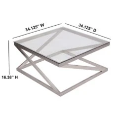 Flash Furniture Modern 34.12 In. W X 34.12 In. L Square Coffee Table -Oolys Shop 503561ee 890c 456b baee b2217cd9ea29