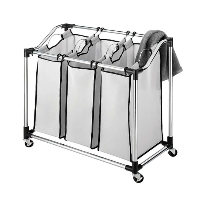 Whitmor Gray Duramesh Nylon Laundry Sorter 1 Whitmor Gray Duramesh Nylon Laundry Sorter