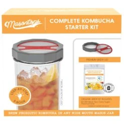 Masontops Kombucha Kit Wide Mouth Kombucha Brewing Lid 5 Pk