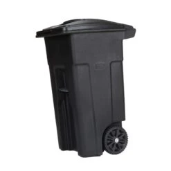 Toter 32 Gal Black Polyethylene Wheeled Garbage Can Lid Included -Oolys Shop 548133e7 5af8 43a0 9866 abb377d0f52c