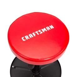 Craftsman Matte Red Vinyl Swivel Adjustable Shop Stool -Oolys Shop 5a35da01 bebf 40be b66c ad67461372fe