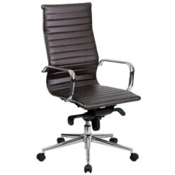 Flash Furniture Brown Leather Office Chair