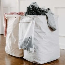 Full Circle Loads Of Fun Gray Cotton Collapsible Clothes Hamper -Oolys Shop 60cefeec 4426 40ae a1de cdf6146fd706