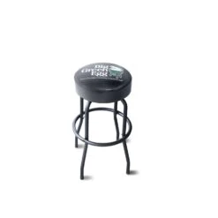 Big Green Egg Gloss Black Vinyl Swivel Barstool