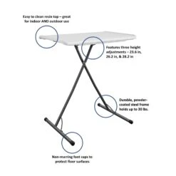 Cosco 18.03 In. W X 31.26 In. L Rectangular Adjustable Height Table -Oolys Shop 668287d6 6420 4489 8a9c 02710b1d5287