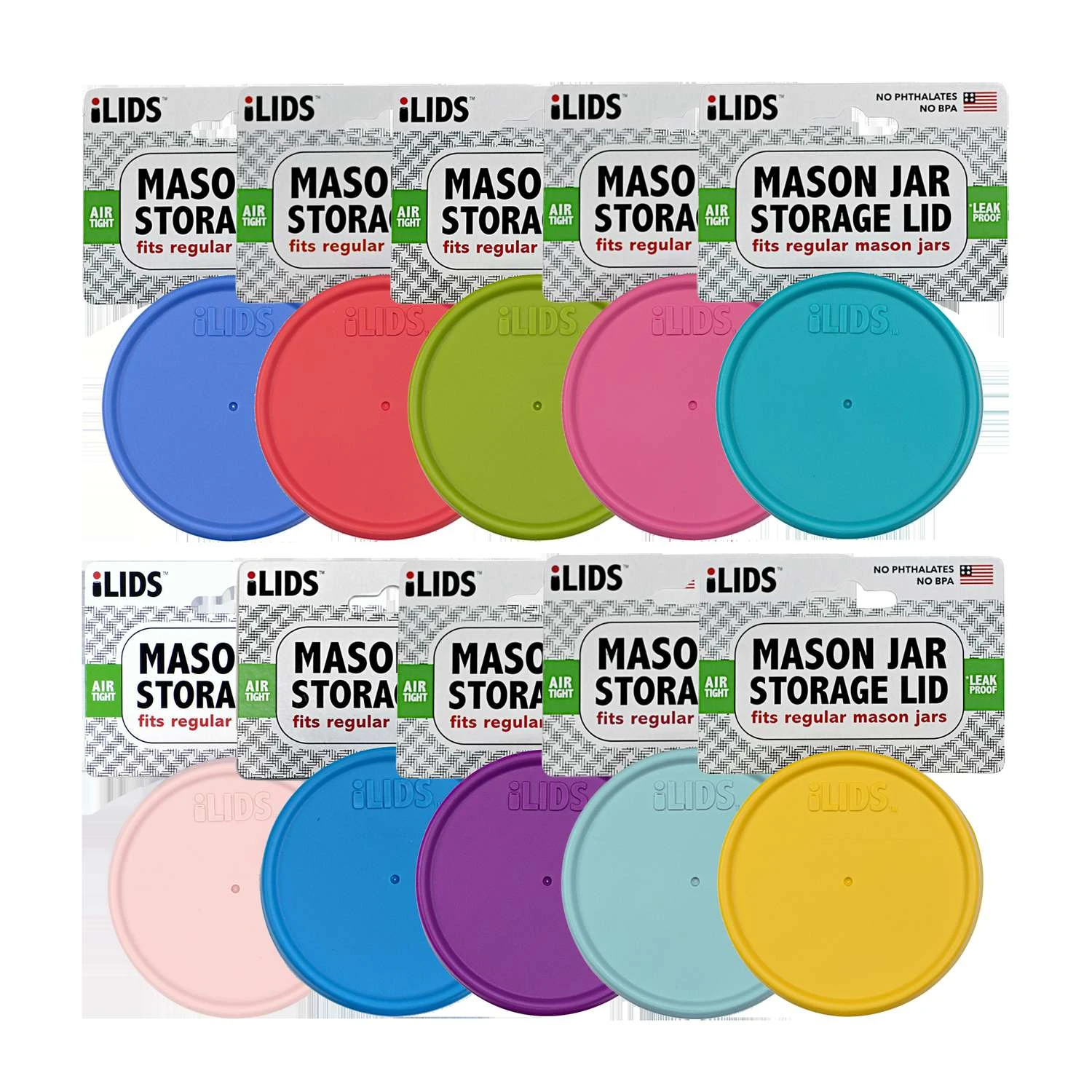 ILIDS Regular Mouth Storage Lid 10 Pk 1 ILIDS Regular Mouth Storage Lid 10 Pk