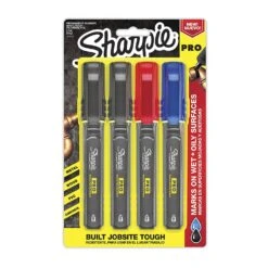 Sharpie PRO Assorted Fine Tip Permanent Marker 4 Pk